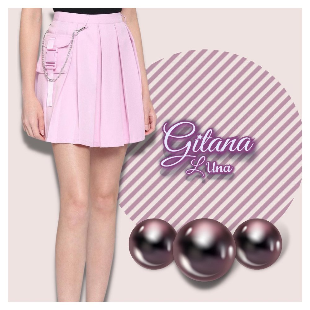 NWT Pastel Pink Pleated Cargo Skirt